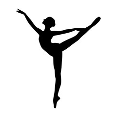 Obraz premium Silhouette Dancer Ballet Pose