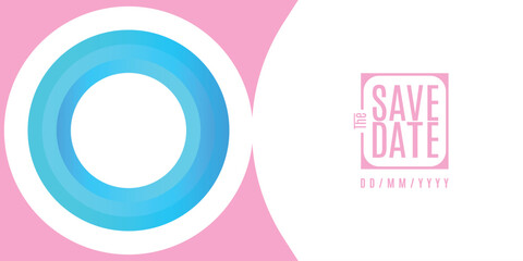 Save the date banner. Can be used for business, marketing and advertising. logo graphic design of event summit made for Technology and upcoming events.