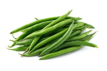 Fototapeta premium Fresh green beans, vibrant and healthy.