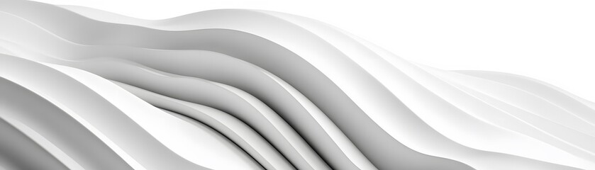 Abstract ripple design in shades of white.