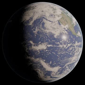 The earth spinning (Loop)