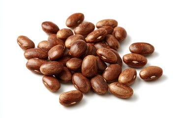 A pile of kidney beans against a white background.