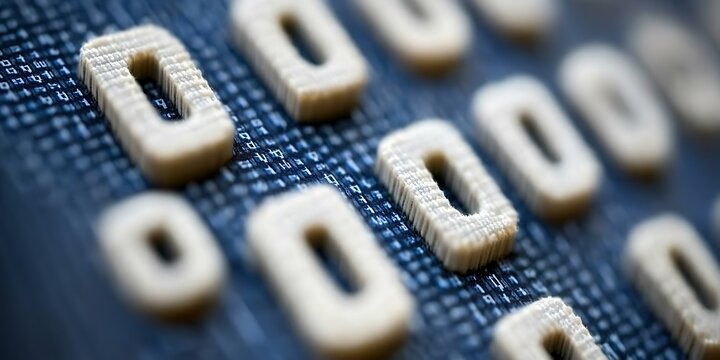 Binary code represented by 0s