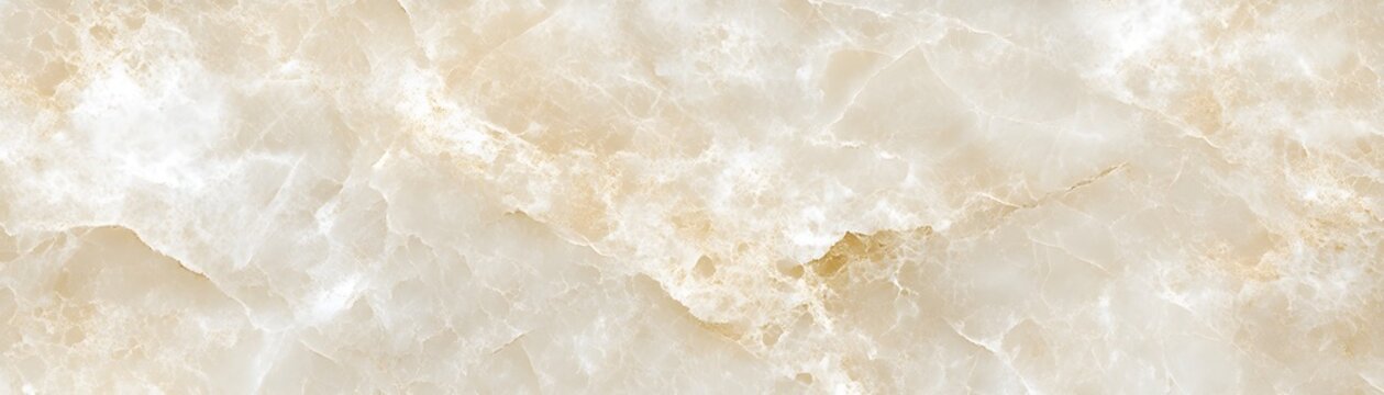 Creamy beige marble-like surface texture.