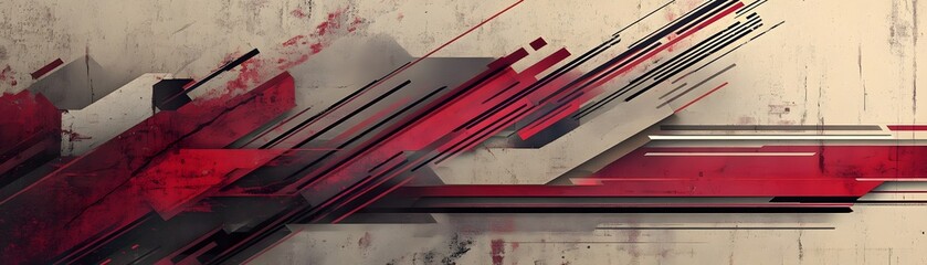 Fototapeta premium Abstract design with overlapping geometric shapes.