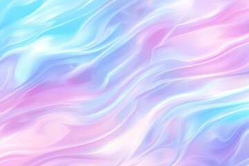 Fluid pastel swirls in light blues, pinks, and purples.  Abstract flowing design