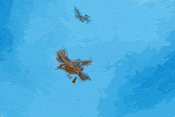 Various oil paintings, flowers, marine creatures, abstract sea boats, cats, dogs, plum blossoms, birds, beautiful scenery