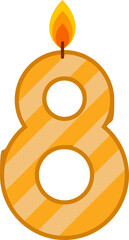 birthday candles number