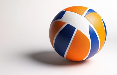 Orange and blue sport ball