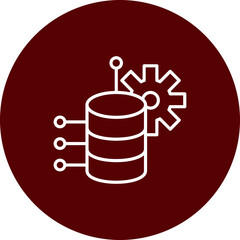 Data Vector Brown Circle  Icon Design