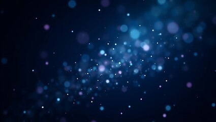 A futuristic halftone pattern with cool blues, purples, and blacks, creating a glowing night sky effect. Subtle gradient shifts.