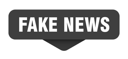 fake news sticker. fake news sign on transparent background