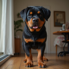 Fototapeta premium rottweiler portrait