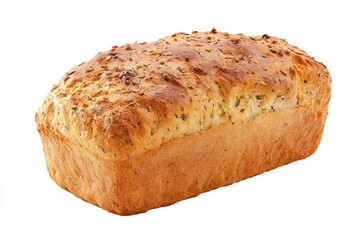 Golden-brown loaf of crusty bread, studded with seeds. Perfect for sandwiches or a simple snack.