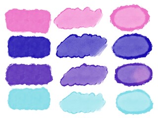 Set coloured paint spots stickers for fabrics and textiles and linens and gifts and cards and kids and hobbies