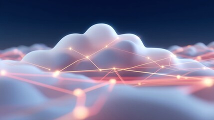 A conceptual image depicting a network cloud with interconnected nodes symbolizing different organizations sharing AI failure case studies highlighting the benefits of transparency