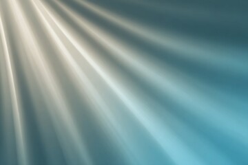 Abstract Radiating Light Beams in Teal and Off-White