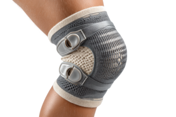 PNG Adult caucasian knee brace for support and pain relief