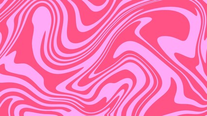 Abstract wavy line pattern in pastel pink color