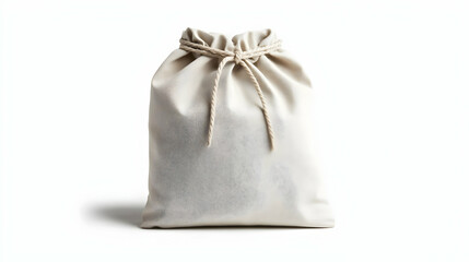 Elegant Drawstring Bag With Subtle Gray Pattern