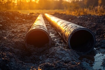 Pipeline installation in rural area