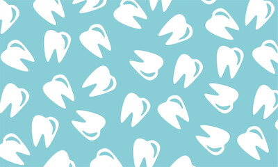 Seamless Teeth Dental Pattern Background. seamless pattern with teeth. vector tooth seamless pattern.