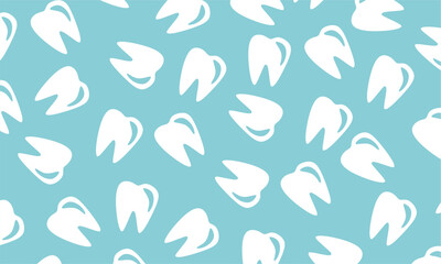 Seamless Teeth Dental Pattern Background. seamless pattern with teeth. vector tooth seamless pattern.