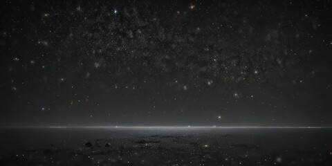 Infinite black canvas speckled with vibrant, twinkling stars ,  night sky,  nebula,  nocturnal