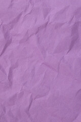 Fototapeta premium Crumpled purple paper with wrinkled and textured background
