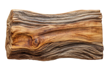 PNG Rustic weathered wooden log with detailed textures and natural patterns