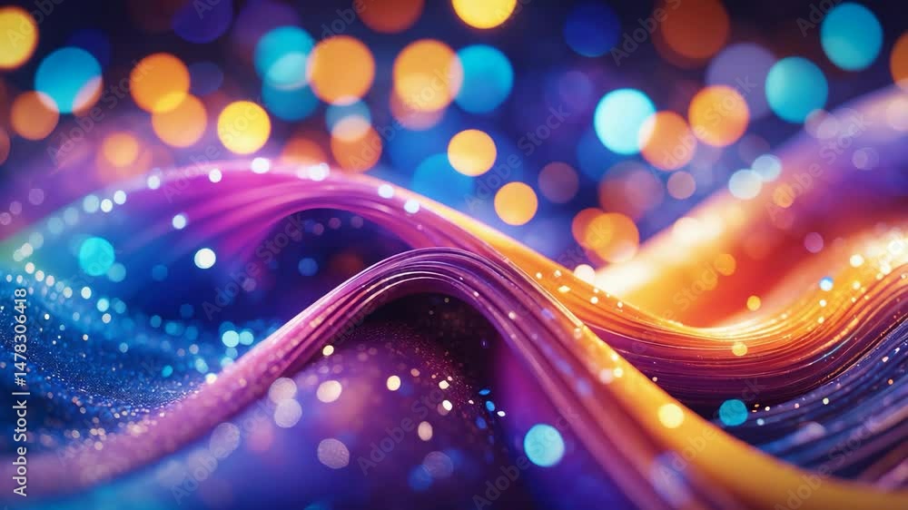Poster bokeh background abstract