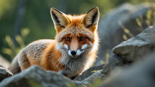 Common fox found in the park.