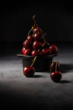 cherries in a bowl