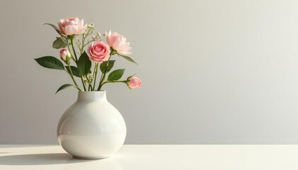 Elegant ceramic flowerpot vase, minimalist design, perfect for modern interiors , vase, interior design
