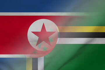 North Korea and Dominica government flag international relations DMA PRK