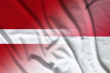 Latvia and Singapore official flag international relations SGP LVA