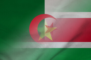 Algeria and Suriname government flag international negotiation SUR DZA