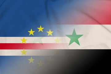 Cape Verde and Syria official flag transborder contract SYR CPV