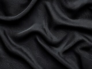 Naklejka premium Smooth Black Fabric Texture with Subtle Detailed Pattern Design