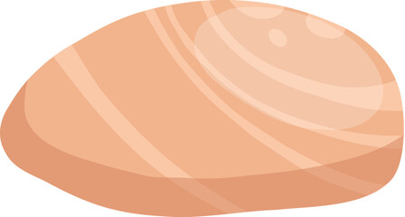 River stone icon, sea pebbles collection, isolated vector illustration on white background original artwork for your design