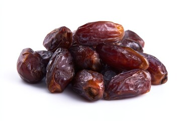 A pile of sweet, dark brown dates.