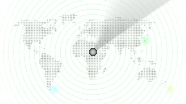 animated searching radar HUD scanning with map animated background. sonar radar HUD holographic interface technology system