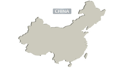 CHINA MAP 3 D