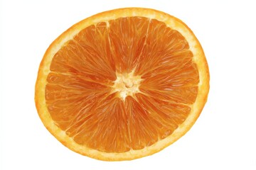 A juicy slice of orange, vibrant and fresh.