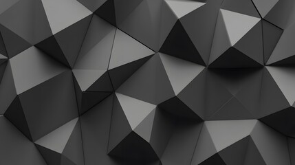 Fototapeta premium Abstract Dark Grey Geometric Polygonal Background