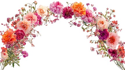 Archway Arrangement Colorful Flowers