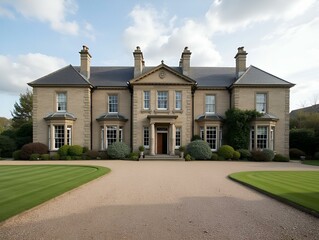 manor estate house building