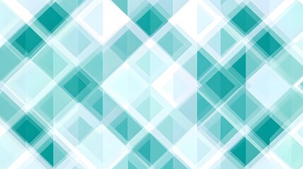 Obraz premium Abstract Teal and White Geometric Pattern Background