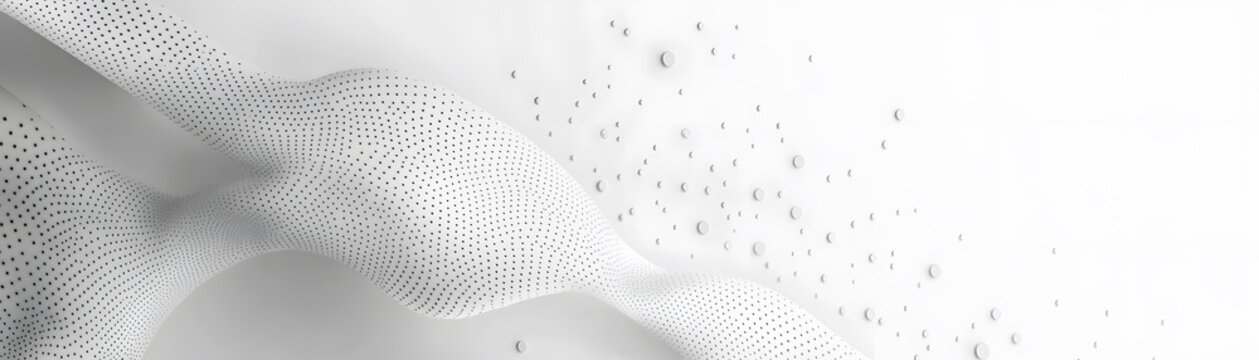 Abstract design of flowing, textured shapes.