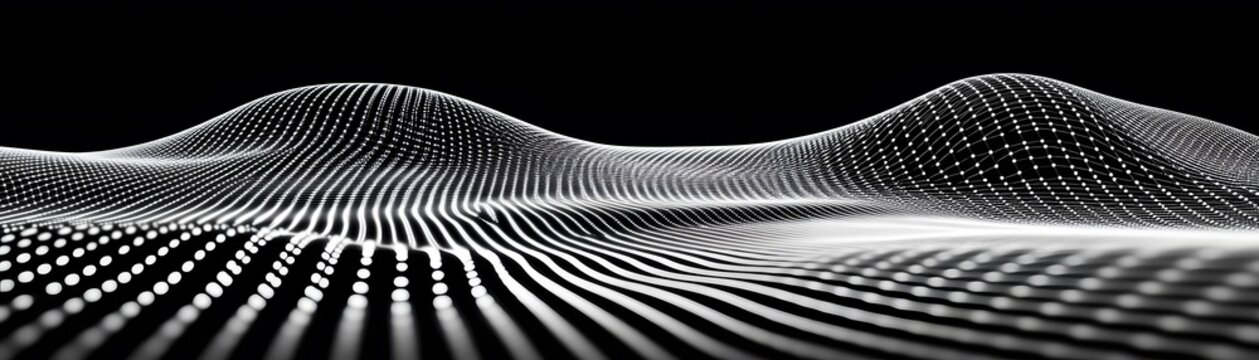 Abstract digital wave pattern design